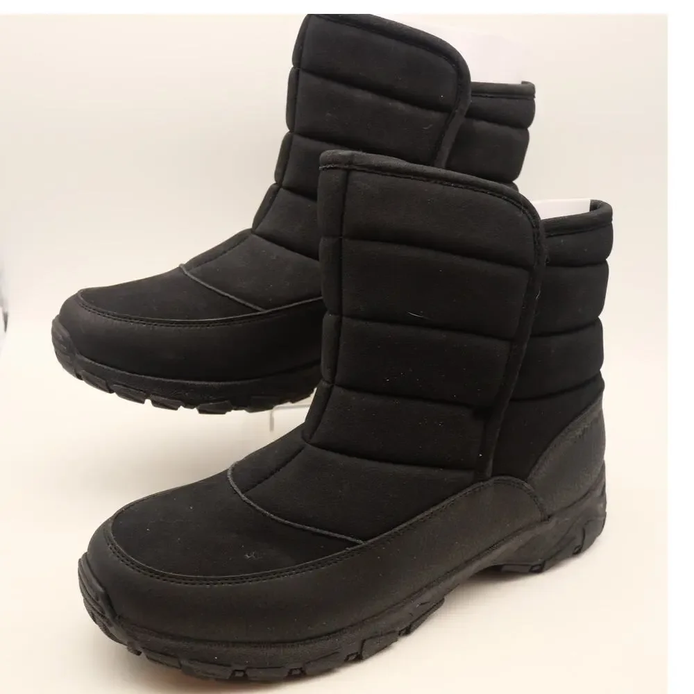 Lands' End  Men's Boots Expedition WP Insulated  Winter Boots Black 10 WIDE NEW